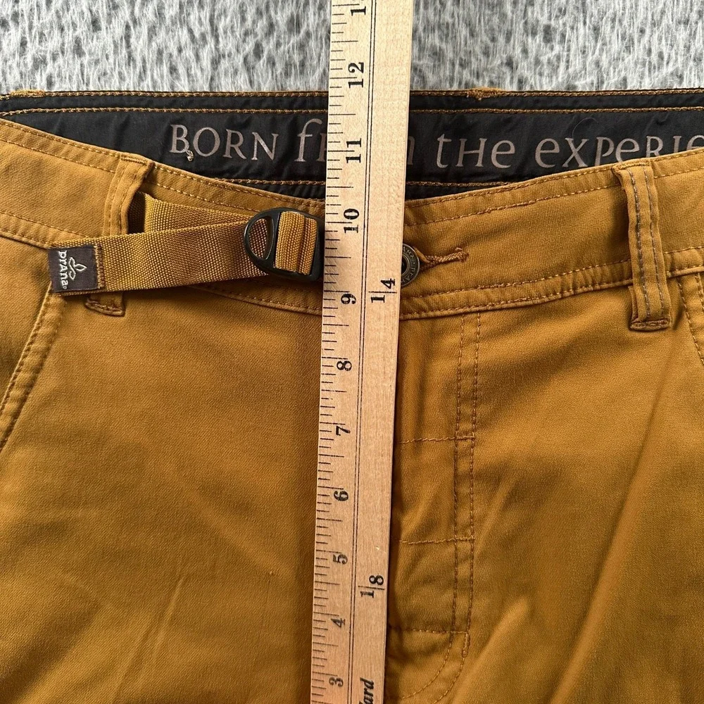 Prana Convertible Cargo Pants Mens 30x32 Mustard Zip Off Lightweight Nylon - Picture 8 of 15